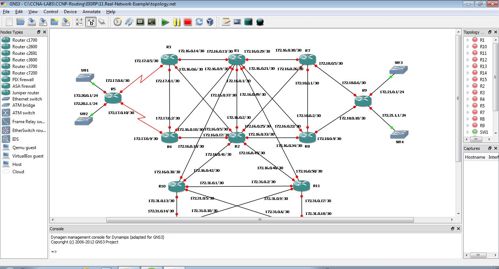 Моделирование локальной сети в программе GNS3